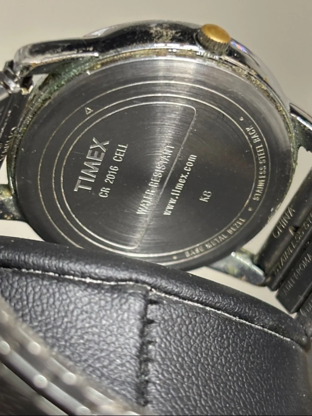 Timex Silver Indiglo Y2K Watch Retro  White Dial Lights Up WORKING Expansion